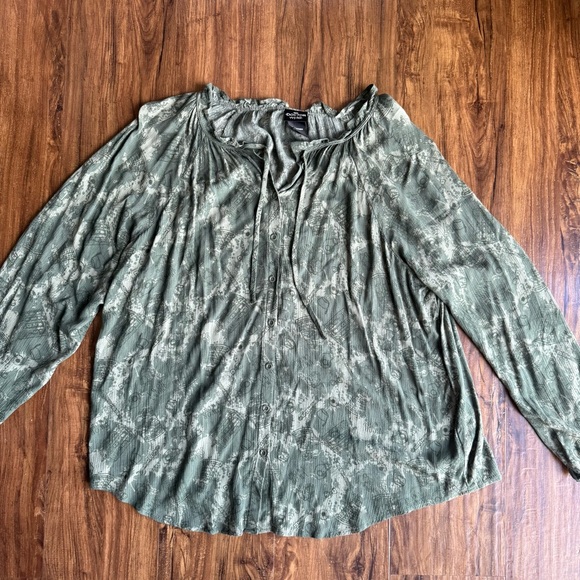 Torrid x Doctor Who Womens Crinkle Gauze Tie Front Peasant Blouse - Picture 1 of 7